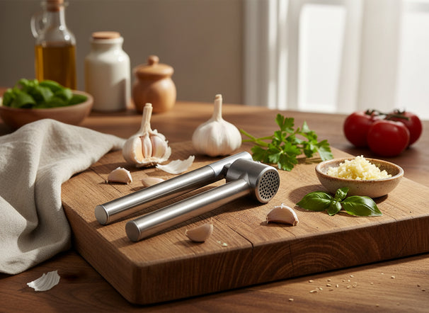 Presse-ail Cookinglife - Presse-ail manuel - en aluminium - 16 cm