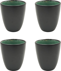 Ensemble de tasses à café Cookinglife - en gres - Borneo - 190 ml - 4 pièces