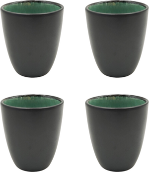Ensemble de tasses à café Cookinglife - en gres - Borneo - 190 ml - 4 pièces