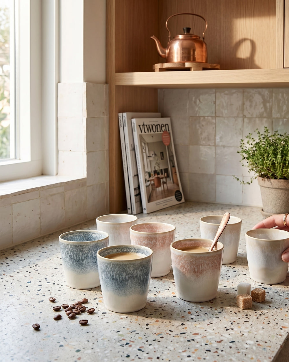 Cookinglife Tasses à café Mist 200 ml - 6 pièces