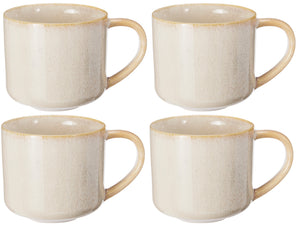 Set de mugs à café Cookinglife - Tasses à café - Serene - 330 ml - 4 pièces