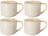 Set de mugs à café Cookinglife - Tasses à café - Serene - 330 ml - 4 pièces