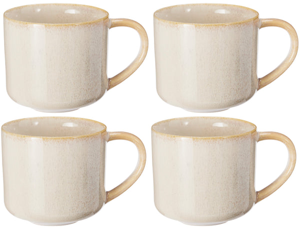 Set de mugs à café Cookinglife - Tasses à café - Serene - 330 ml - 4 pièces