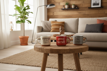 Set de tasses à café Cookinglife - Cappuccino - Koffietijd - 260 ml - 6 pièces