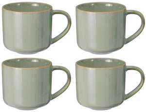 Ensemble de mugs Cookinglife - Mugs à café - Serene - 330 ml - 4 pièces