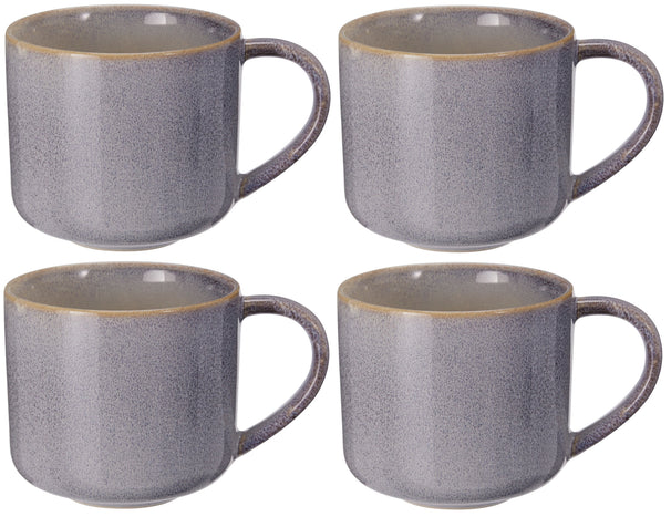 Ensemble de mugs à café Cookinglife - en faïence - Serene - 330 ml - 4 pièces
