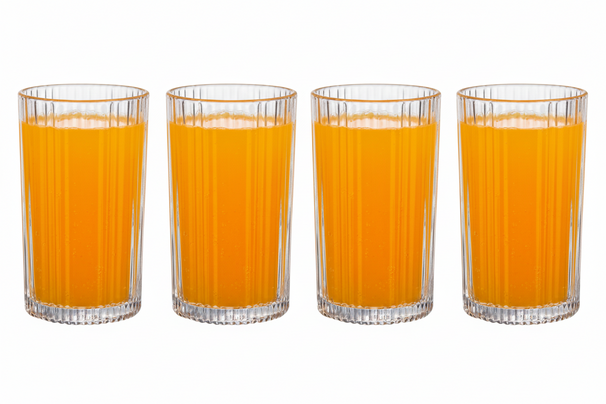 Ensemble de verres a eau Cookinglife - Longdrink - Lines - 400 ml - 4 pieces