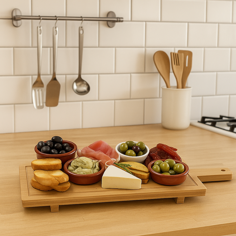 Planche de service Cookinglife - Planche à tapas - Bambou Organique - 58 x 19 cm