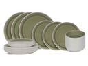 Set de vaisselle Cookinglife - Service 6 pers - Mos Vert - Ø27 cm - 18 pièces