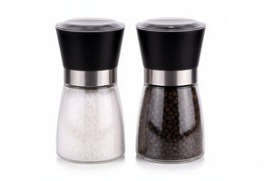 Ensemble de moulins à poivre et à sel Cookinglife - en verre - 13 cm - 2 pièces