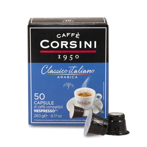 Caffè Corsini Capsules Classico Italiano Arabica - pour Nespresso - 50 capsules