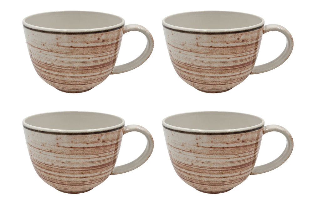 Cosy & Trendy Mugs Sintra Terracotta 350 ml - 4 pièces
