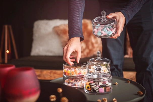 Bonbonnière en verre Cosy & Trendy - 2 étages - Ø 12 cm