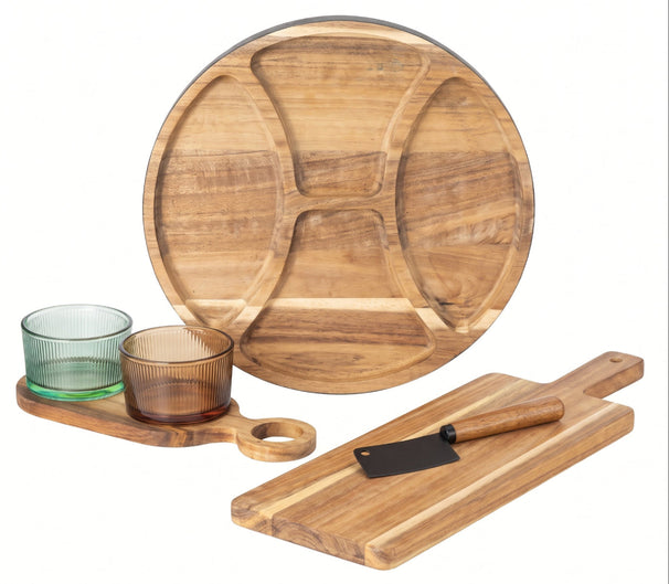 Cosy & Trendy Set apéritif 6 pièces - Planches à apéritif & Planche à fromage avec couteau à fromage
