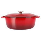 Cosy & Trendy Braadpan met deksel Fontestic Gietijzer Traditional Red Ovaal - 31 x 24 cm / 6 Liter
