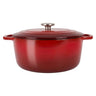 Cosy & Trendy Braadpan met deksel Fontestic Gietijzer Traditional Red ø 28 cm / 6.8 Liter