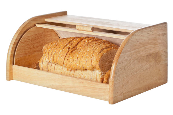 Boîte à pain Cosy & Trendy en bois avec couvercle à rouleau - 40 x 27 x 18 cm