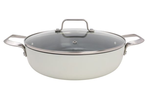Sauteuse avec couvercle Cosy & Trendy Cerapro Clay ø 28 cm - revêtement antiadhésif céramique