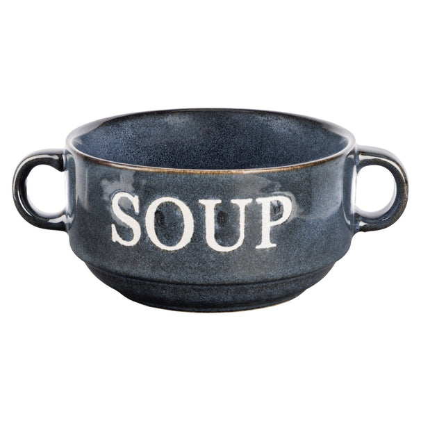 Cosy & Trendy Bols à soupe / Bols Soup Bleu ø 12 cm / 450 ml - 4 pièces
