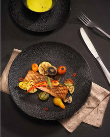 Set d'assiettes Cosy & Trendy - Porcelaine - Candy Black - 26,8 cm - 4 pièces