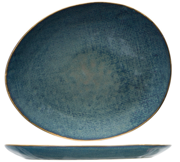Assiettes de dîner Cosy & Trendy - En gres - Aicha - 27 x 23 cm - 4 pièces