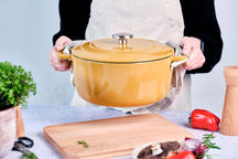 Cocotte en fonte Cosy & Trendy - Faitout rond - Fontestic - Ø 28 cm
