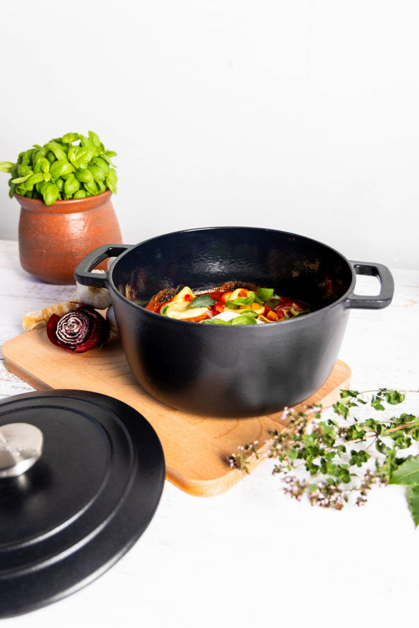 Cocotte en fonte Cosy & Trendy - Cocotte a braiser - Fontestic - 4,6 L - Ø 24 cm