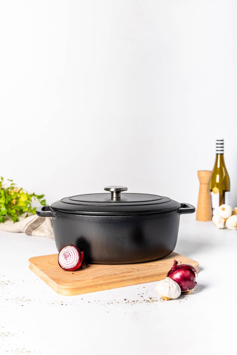 Cocotte en fonte Cosy & Trendy - Faitout ovale - Fontestic - 31 x 24 cm