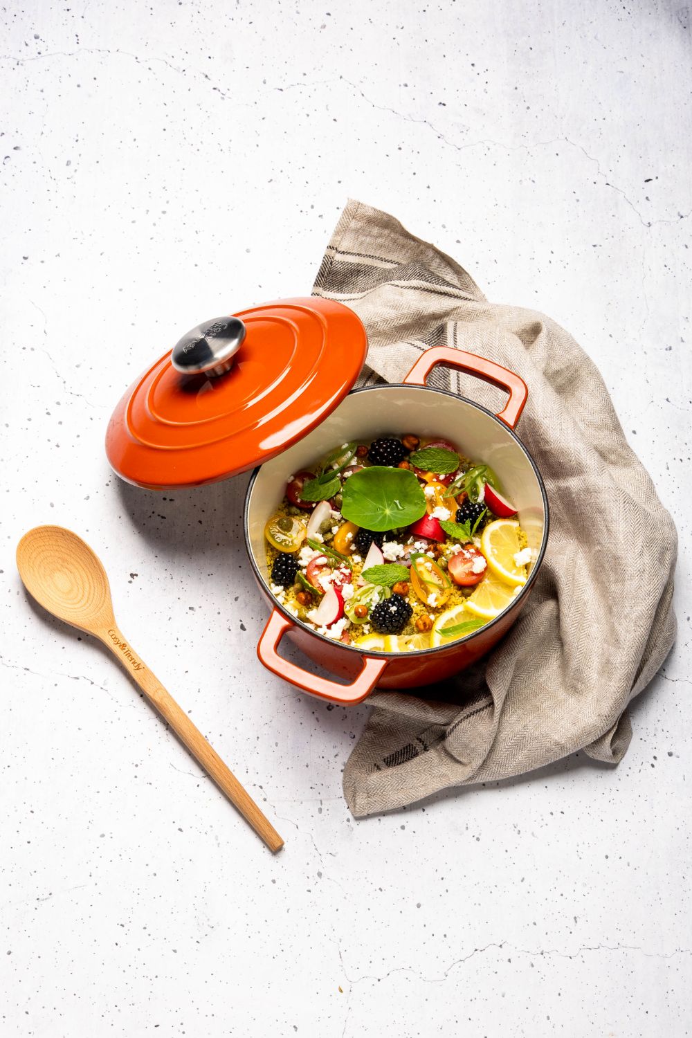 Cocotte en fonte Cosy & Trendy - Faitout rond - Fontestic - Ø 28 cm