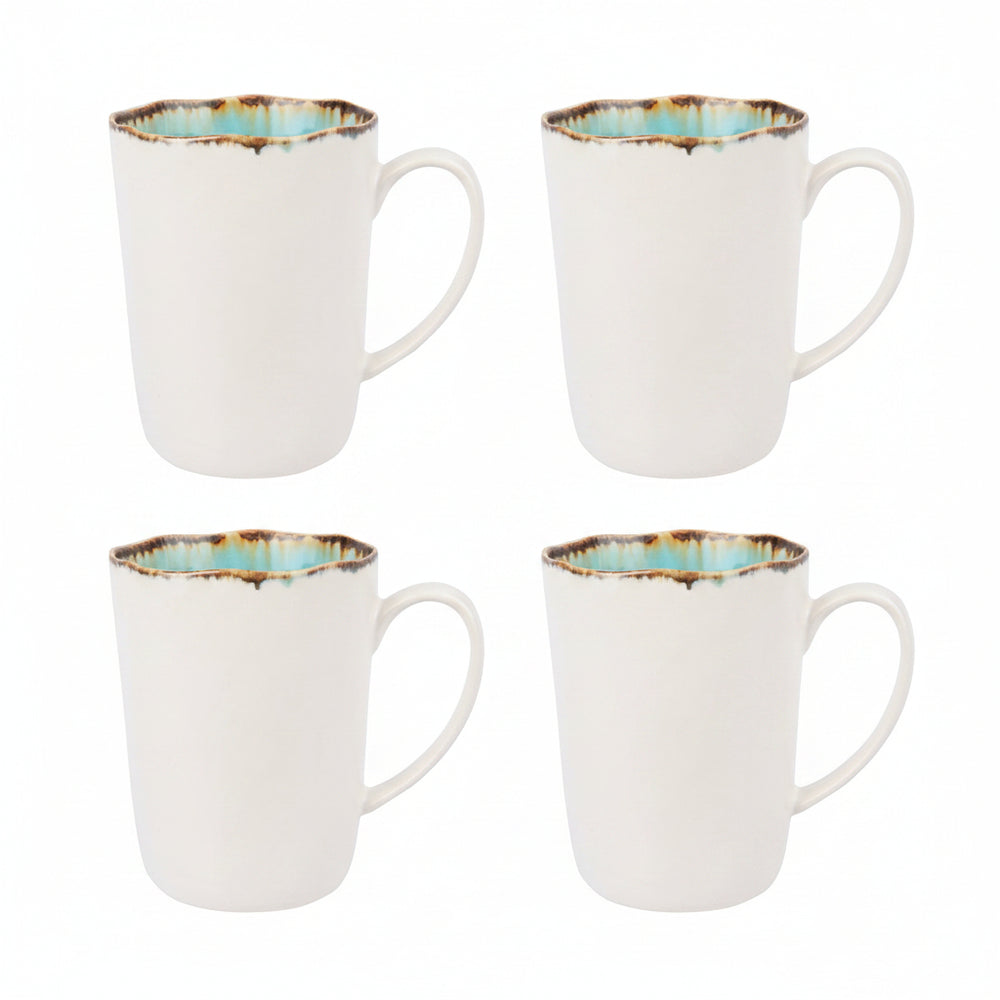 Ensemble de mugs Cosy&Trendy - Mugs à café - Laguna Azzurro - 390 ml - 4 pièces