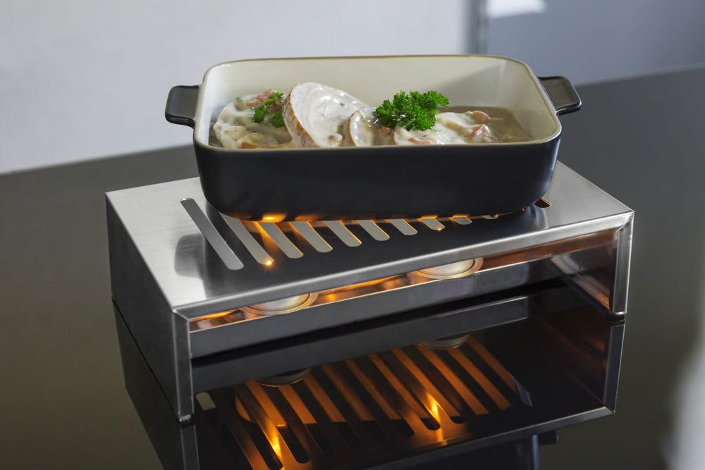 Chauffe-plat Cosy & Trendy - Plaque chauffante - en inox - 26,4x14,9x7 cm