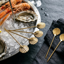 Crafts La Marée Set de fruits de mer Complet - Homard, Huître & Coquilles - 6 pièces