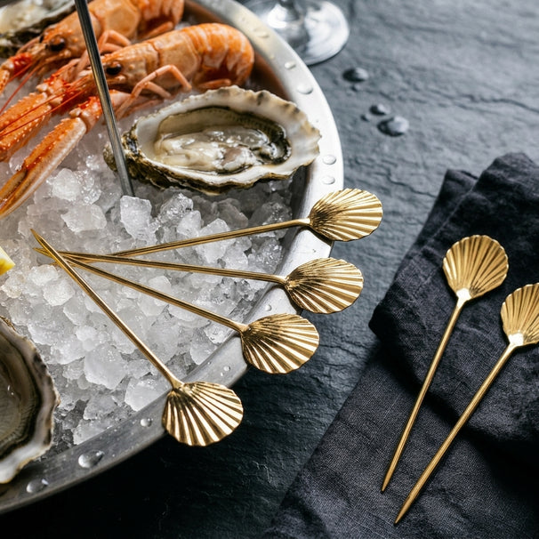 Crafts La Marée Set de fruits de mer Complet - Homard, Huître & Coquilles - 6 pièces