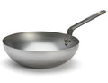 Wok bombé de Buyer Mineral B Element - ø 28 cm / 3 litres - sans revêtement antiadhésif