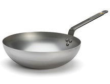 Wok bombé de Buyer Mineral B Element - ø 28 cm / 3 litres - sans revêtement antiadhésif