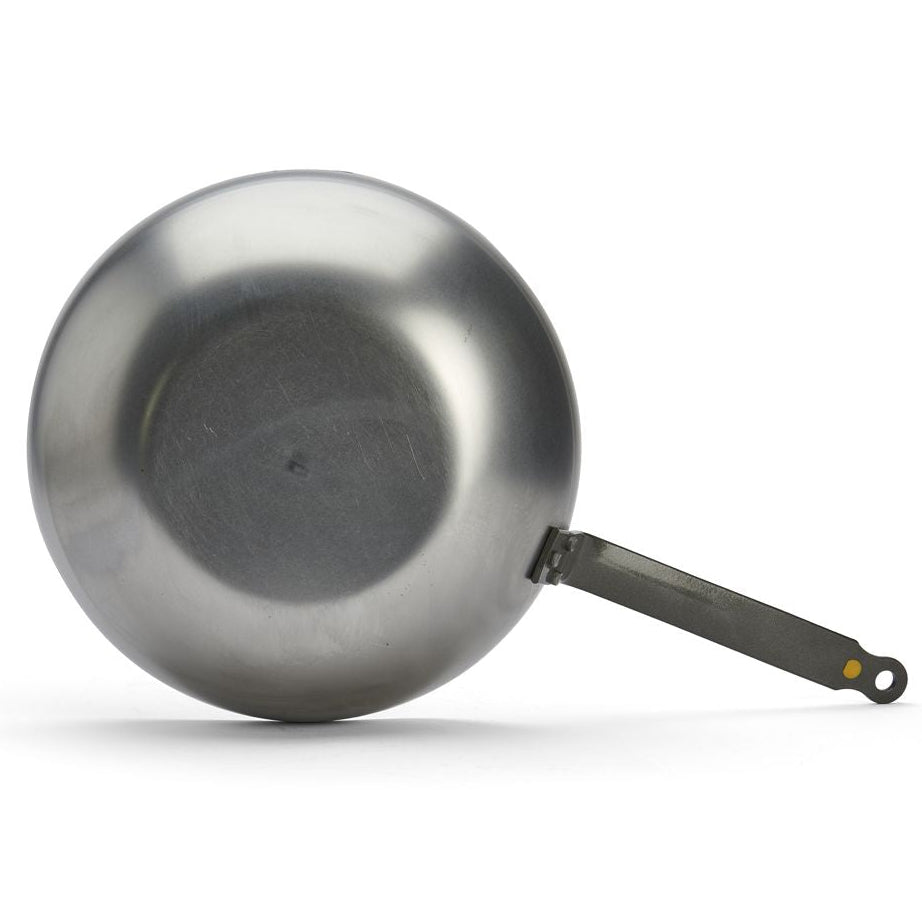 Wok bombé de Buyer Mineral B Element - ø 28 cm / 3 litres - sans revêtement antiadhésif