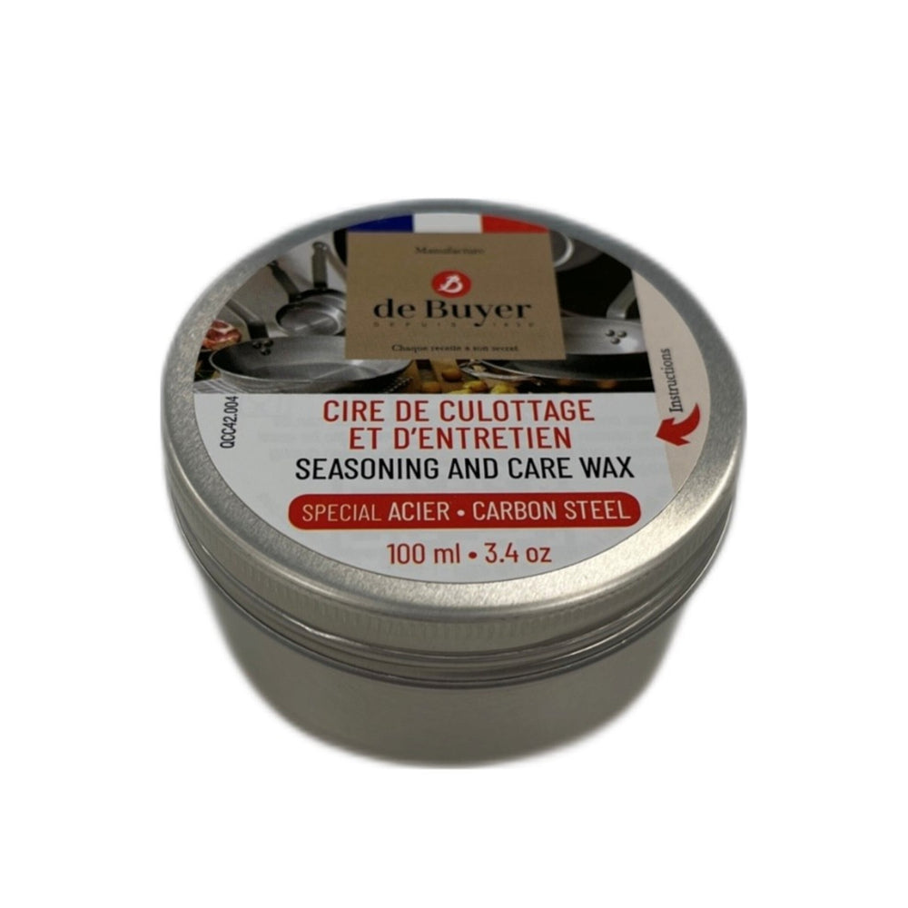 Cire d'entretien / de culottage De Buyer pour poêles en acier - 100 ml