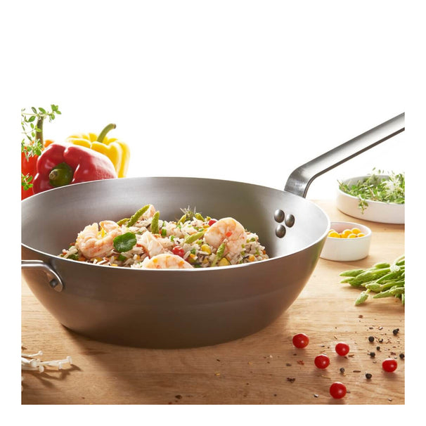 Poêle à frire De Buyer Mineral B - ø 32 cm / 5,5 litres - sans revêtement antiadhésif