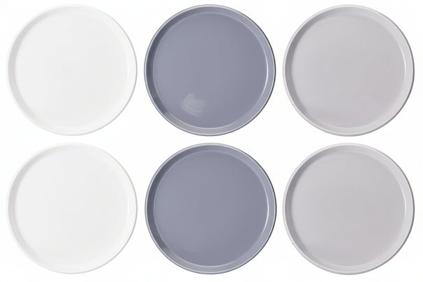 Set d'assiettes Cookinglife - en porcelaine - Siaki - 26,5 cm - 6 pièces