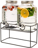 Ensemble de distributeurs Cookinglife - Distributeur a robinet - 2x4 L - 4 pieces