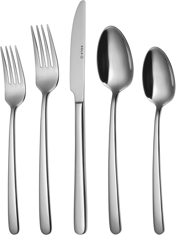 Ensemble de couverts Sola - en inox 18/10 - Donau - 6 personnes - 50 pièces