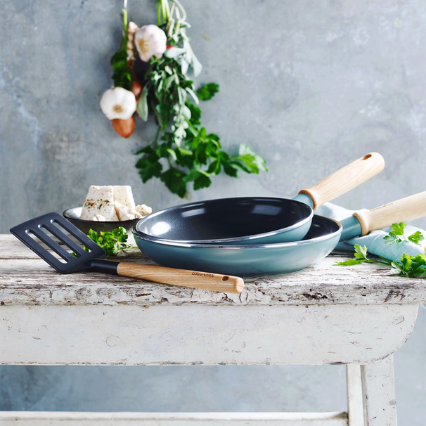 Ensemble de poêles GreenPan - avec une spatule - Mayflower - ø 20 et 24 cm - Revêtement antiadhésif en céramique