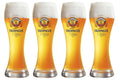 Ensemble de verres a biere Erdinger - Weizen - 500 ml - 4 pieces