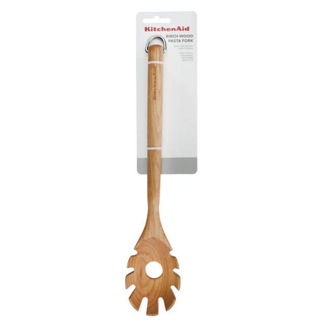 Cuillère a spaghetti KitchenAid - Cuillère a pâtes - Core - en bois - 34 cm