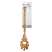 Cuillère a spaghetti KitchenAid - Cuillère a pâtes - Core - en bois - 34 cm