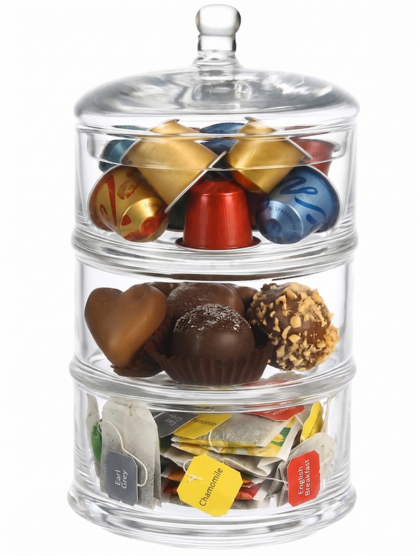 Bonbonnière Cookinglife - en verre - Ø 12,5 cm - 1500 ml - Hauteur 220 mm