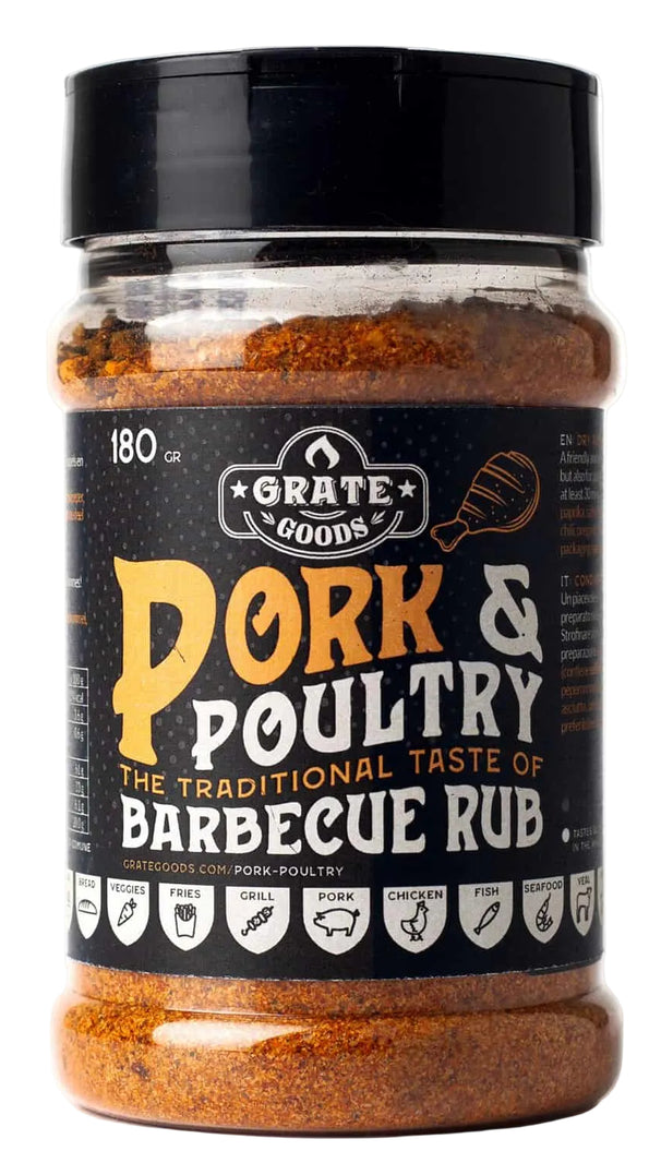 Grate Goods BBQ Rub Porc & Volaille - 180 gram