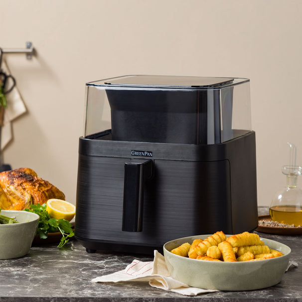 GreenPan Airfryer Vision XXL met Kijkvenster - Zwart - 7 Liter