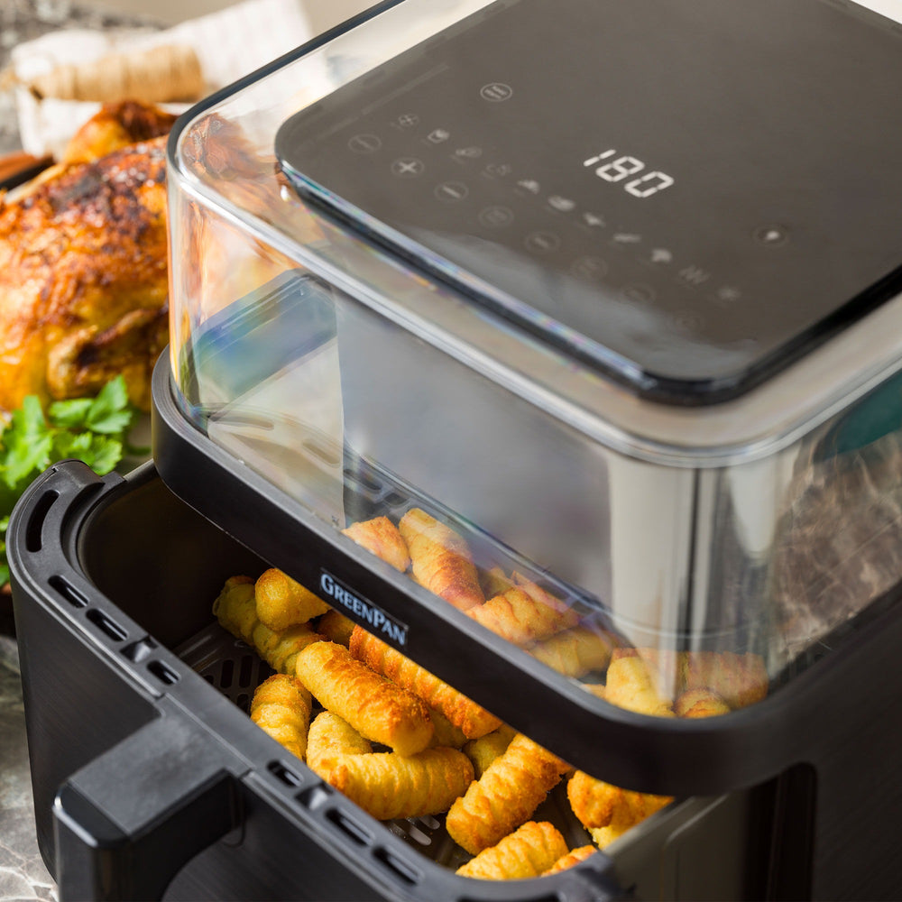 GreenPan Airfryer Vision XXL met Kijkvenster - Zwart - 7 Liter - sfeerbeeld 2