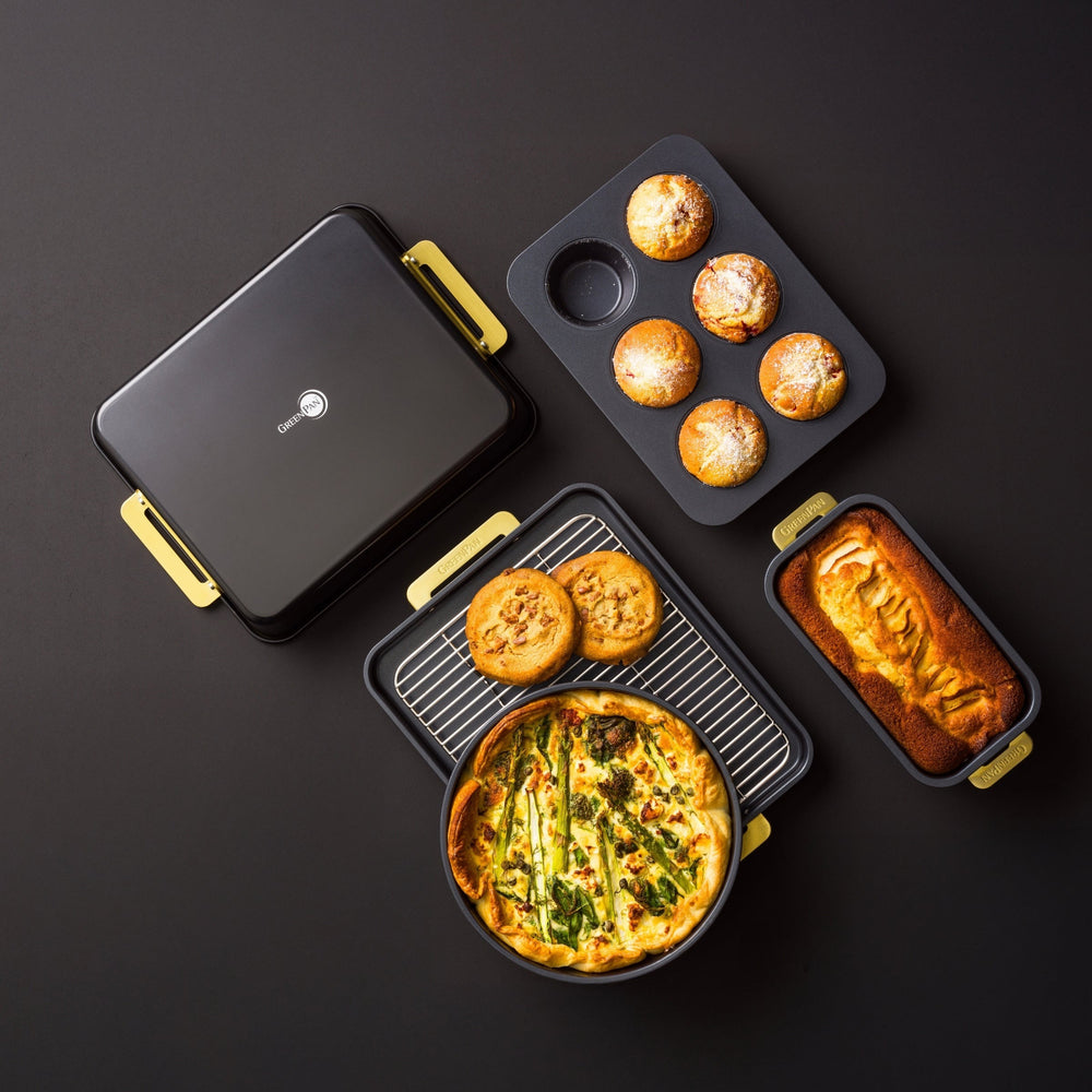 GreenPan Bakset Padova Reserve Black 6-delig - bovenaanzicht
